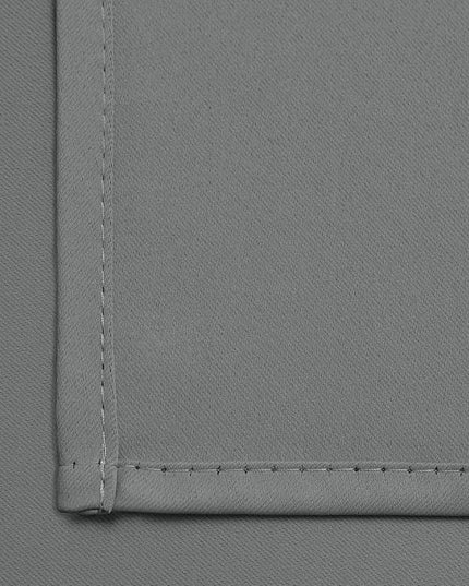 Yakamok Grey Blackout Curtains Room Darkening Thermal Insulated Grommet top Window Curtains Short Drapes for Living Room, 38 x 36 inch, Gray, 2 Panels