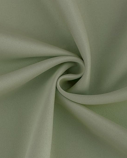 DONREN Sage Green 60 inch Wide Pinch Pleated Blackout Curtains with Hooks - 102 inch Length Room Darkening Thermal Insulated Window Curtain Panels for Patio Sliding Glass Door,Pack of 2