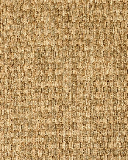 SAFAVIEH Area Rug 8' Round - Natural Fiber Collection - Natural & Ivory, Seagrass, Basketweave Pattern with Border (NF114J)