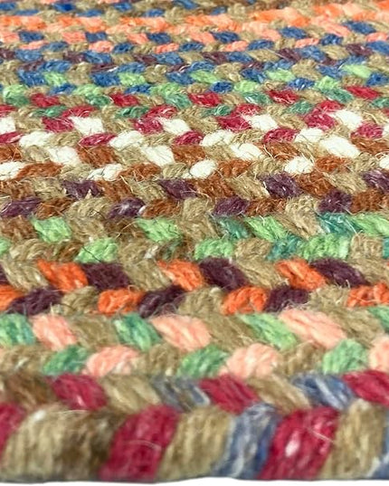Capel American Heritage Cinnamon 8' 0" Round Braided Rug