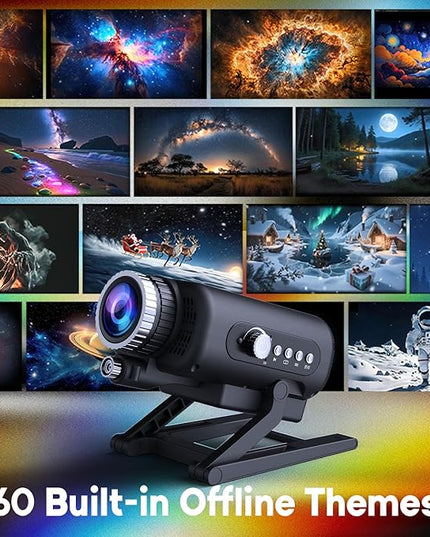 3D Star Projector Full-Room Immersive Galaxy Projector, Large Area Home Planetarium Night Light Projector with HD Soft Light for Relax, Study, and Meditate, Stress Relief Gifts