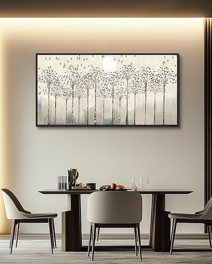 Scenery Abstract Wall Painting Framed Canvas Wall Art For Living Room Large Size Wall Decorations For Bedroom Office Wall Decor Pictures Artwork Canvas Prints Home Boho Wall Decor Black Framed