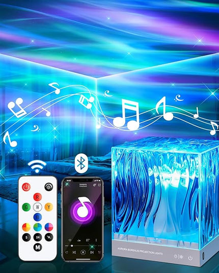 PIKOY Shower Lamp Shower Lights White Noise Sound Machine for Sleep Adults, Bluetooth+15 White Noise Machine Baby Sound Machine Baby, 18 Colors Shower Light Party Lights Indoor, Remote Warm Light Lamp