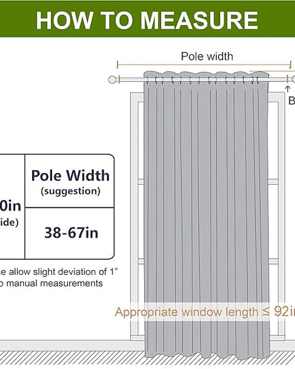 NICETOWN Blackout Wide Sliding Door Curtains - Insulated Noise Reduction Drapes, Privacy Vertical Blind for Living Room & Bedroom (Dark Blue, W100 x L95 inches)