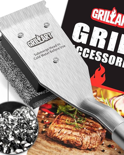 GRILLART Grill Brush Bristle Free Replacement Head - 2PCS