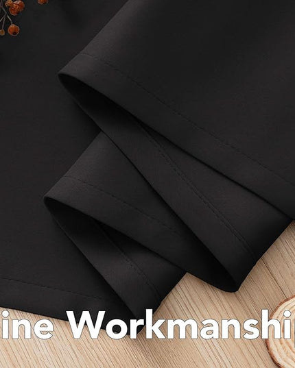 H.VERSAILTEX Blackout Thermal Insulated Light Blocking Curtains for Living Room Bedroom Window Treatment Extra Long Panels/Drapes, Grommet Top (52 Inch by 108 Inch, Black, Set of 2)