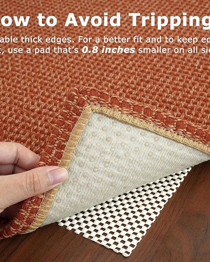 KOZYFLY Runners for Hallways 2x8 ft Washable Kitchen Runner Non Slip Rubber Backed Hall Runners Cotton Entryway Runner Rugs Floor Carpet for Indoor Backdoor Bedroom Kitchen, Orange/Tan