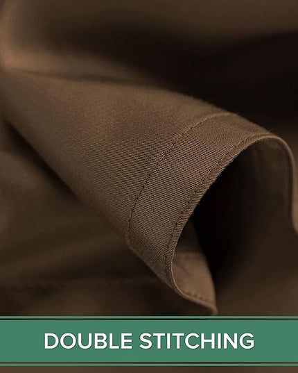 Pure Bamboo California King Sheets, Genuine 100% Organic Viscose Derived from Bamboo Bed Sheet Set, Soft & Cooling, Double Stitching, 2 Year Quality Promise (California King, Coconut Husk)