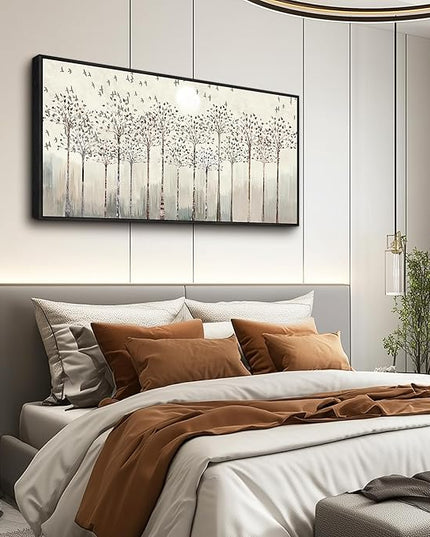 hyidecorart Black Framed Canvas Wall Art For Living Room Large Size Decorations For Bedroom Room Office Wall Decor Pictures Abstract Scenery Wall Painting Artwork Canvas Prints Boho Home Decor