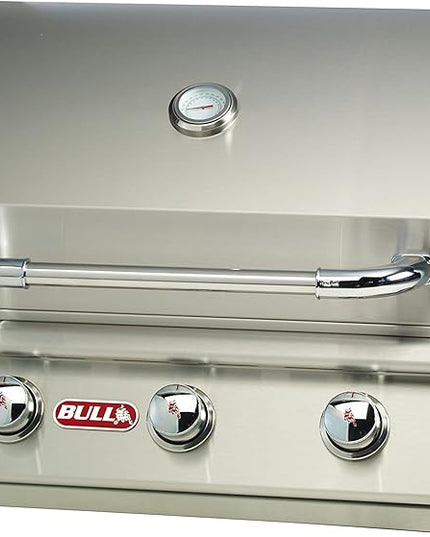 Bull Outdoor Products 69008 LP Steer Premium Drop in Grill, Liquid Propane, Silver