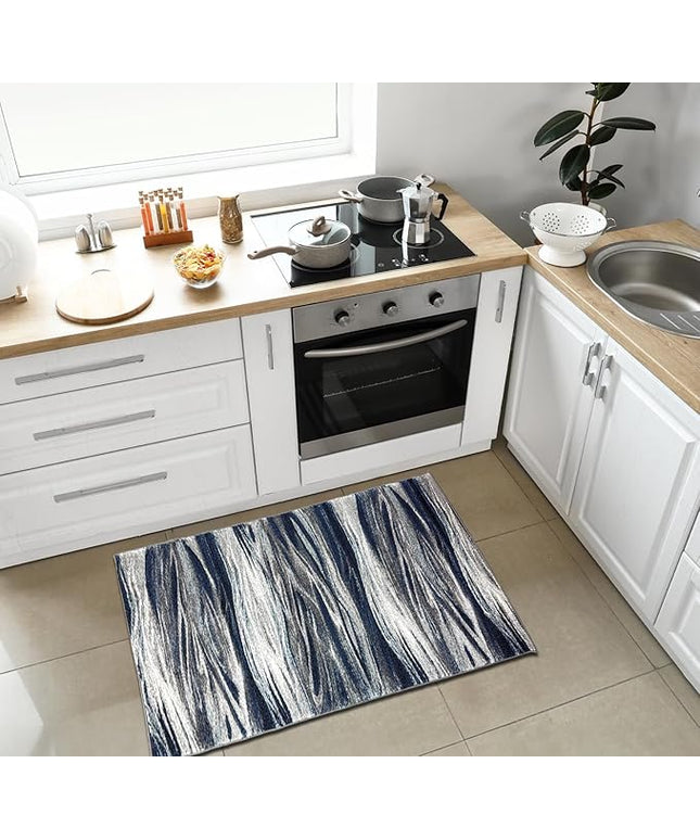 Keen Home Design Area Rugs - 2x3 Non-Shedding, Abstract Rugs for Kitchen, Living Room, Bedroom, Dining Room, Entryway - Size: 2' x 3', Multi