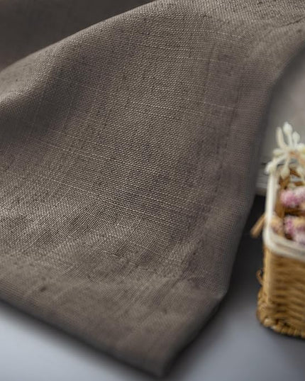 Chocolate Brown Curtains for Living Room 84 Inch Length 2 Panels Set Light Filtering Semi Sheer Linen Brown Curtain Modern Farmhouse Back Tab Pleated Drapes 52x84 Long Dark Chocolate Coffee Cappuccino