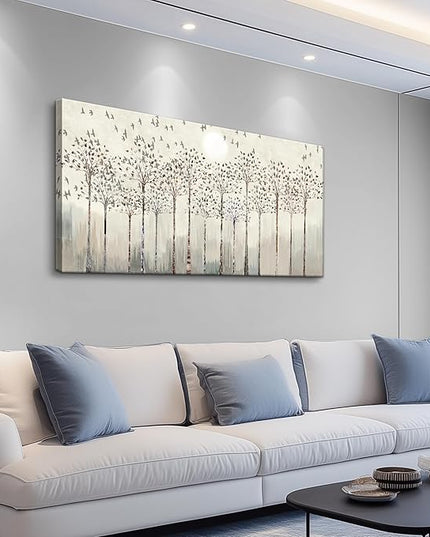 Canvas Wall Art For Living Room Trees And Birds Abstract Paintings Kitchen Wall Decor Office Canvas Prints Artworks Pictures Wall Decorations For Bedroom,Large Size Fashion Modern Home Decoration