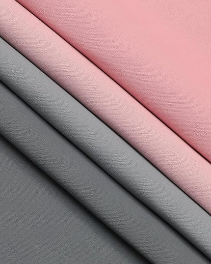 Estelar Textiler Pink and Grey Ombre Blackout Curtains 90 Inches Long for Bedroom, Thermal Insulated Privacy Protection Window Grommet Gradient Drapes for Living Room, 52Wx90L, 2 Panels
