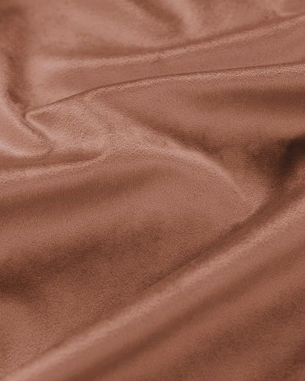 Cinnamon Velvet Thermal Blackout Curtains for Winter Insulated, Boho Chic Modern Farmhouse Vintage Luxury Pleated Black Out Curtain for Bedroom Living Room, 84 Inch Long 2 Panel Set, Terracotta Brown