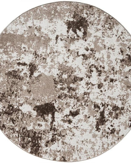 Keen Home Design Area Rugs - 10ft Round Non-Shedding, Abstract Rugs for Kitchen, Living Room, Bedroom, Dining Room, Entryway - Size: 10' Round, Multi