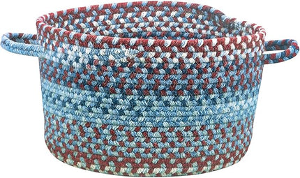 Capel American Heritage Barn Blue 0' 20" Basket Braided Rug