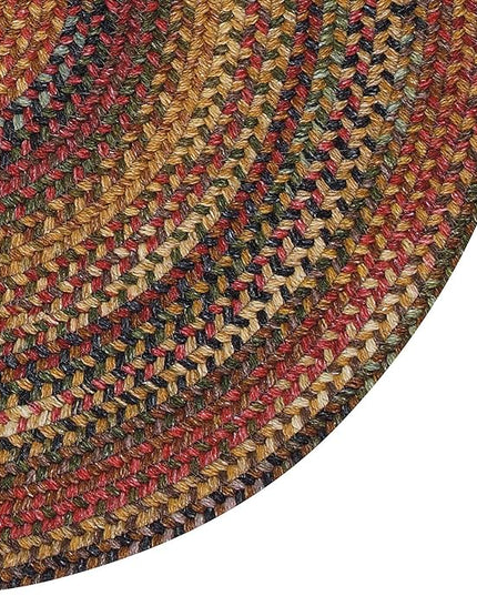 Capel American Heritage Woodstone 8' 0" Round Braided Rug
