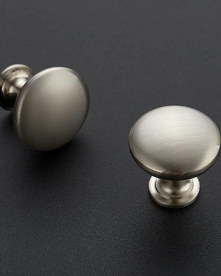 Ravinte 20 Pack Brushed Nickel Round Zinc Cabinet Knobs for Kitchen Bathroom Closet Dresser Cabinets