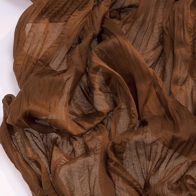 Socomi 6pcs Brown Coffee Christmas Cheesecloth Table Runner Boho Rustic Gauze 120 inch 10FT Cheese Cloth Runner for Wedding Party Baby Shower Birthday Home Decor Holiday Decorations