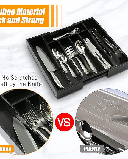 Kitchen Silverware Drawer Organizer and Storage Kitchen Gadgets Best Sellers 2025 First Apartment Essentials New Home Must Haves Things Stuff Accessories House Warming Housewarming Hostess Host Gifts