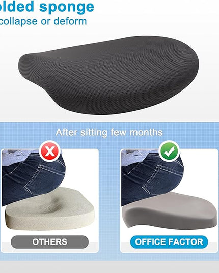 OfficeFactor Drafting Chair Tall Office Chair, 300 lb Capacity Standing Desk Chair, Adjustable & Ergonomic Desk Chair, Flip-Up Armrests, Mesh Back, Comfortable Leather (Black)