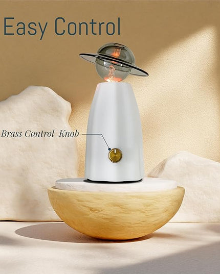 Scarecrow Glass Essential Oil Diffuser for Aromatherapy, Waterless Aroma Diffuser, Rechargeable & Portable Oil Nebulizer, Auto Shut-Off, Silent Operation, Art Piece Décor and Fragrance, Gift Ready