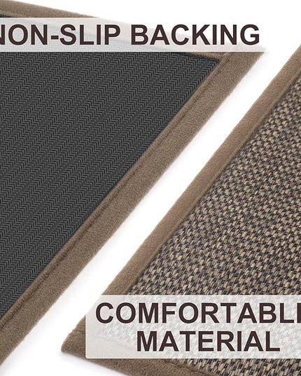 LEKEEPGO Door Mat 36"x59", Non Slip Door Mat Indoor Entrance, Rubber Backing Front Indoor Door Mats Washable Absorbent Low-Profile Doormat Entryway Entry Resist Dirt Inside Door Mats, Brown