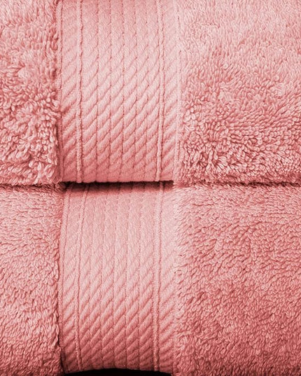 Superior Egyptian Cotton Pile 10 Piece Towel Set, Includes 2 Bath, 4 Hand, 4 Face Towels/Washcloths, Ultra Soft Luxury Towels, Thick Plush Essentials, Guest Bath, Spa, Hotel Bathroom, Tea Rose