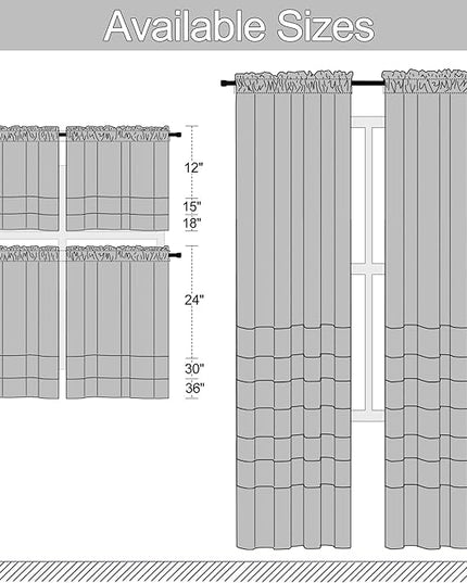 DONREN Extra Long 96 inches Length Curtains for Patio Door - Warm Taupe Room Darkening Thermal Insulated Curtain Panels (2 Pieces,52 inches Wide)