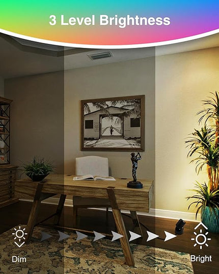 RGBW Christmas Spot Lights Indoor 6W Up Lights Indoor with Remote Control 16 Color Changing Uplighting Indoor 120V LED Spotlight Indoor Dimmable Uplights Indoor for Parties Plant Decor, 2 Pack