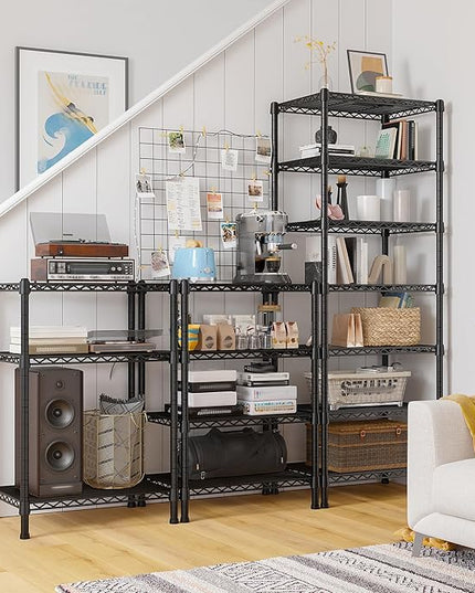 REIBII 7-Tier Metal Shelving Unit, 71’’H x 18’’W x 18’’D, 1176 LBS Weight Capacity, Adjustable Garage Shelving for Storage, Heavy Duty Shelves for Kitchen, Living Room, Bathroom etc.