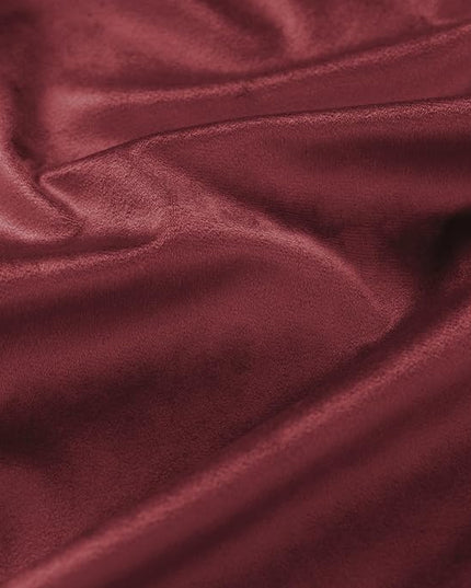 Red Velvet Pleated Blackout Curtains with Hooks, Christmas Curtains for Living Room, Cortinas Rojas De Navidad Para Sala, Holiday Curtains for Dining Bedroom Movie Theater, 84 Inch Long, 2 Panels Set