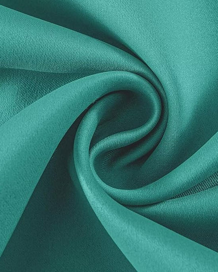 Joydeco Blackout Curtains 72 inches Long 2 Panels Set, Thermal Insulated Long Curtains & Drapes 2 Burg, Room Darkening Grommet Drapes for Bedroom Living Room Windows (W42 x L72 Inch, Peacock Blue)