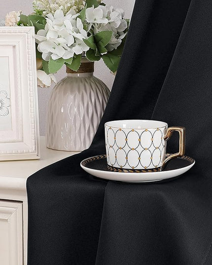 Simplebrand Halloween Black Kitchen Valances for Windows 18 Inches Long 2 Pack, Blackout Window Valances for Living Room, Grommet Short Straight Drape Kitchen Curtains for Bedroom Kids Room, 40Wx18L