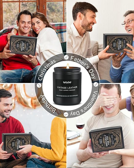 6 Pack Candles for Home Scented Aromatherapy Candles Gifts Set for Mens, Men Candle Set, 42 oz 300 Hour Long Lasting Candles Gifts for Men Birthday, Christmas