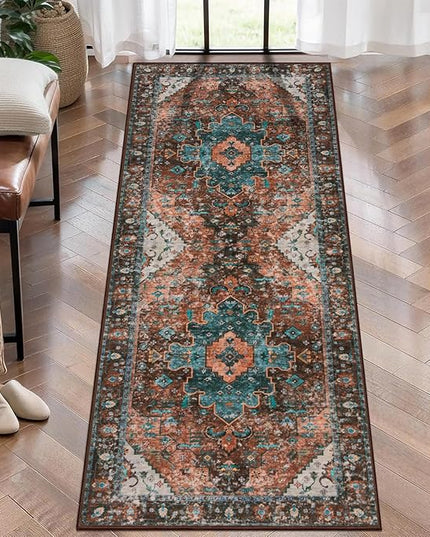 Ciicool Washable Runner Rug Non Slip, 2x5 Rug Non Shedding Pet Friendly Indoor Floor Carpet Hallway for Bathroom Kitchen Living Room Bedside