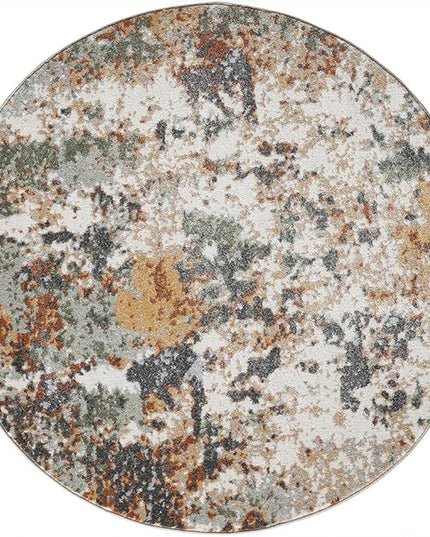 Keen Home Design Area Rugs - 10ft Round Non-Shedding, Abstract Rugs for Kitchen, Living Room, Bedroom, Dining Room, Entryway - Size: 10' Round, Multi
