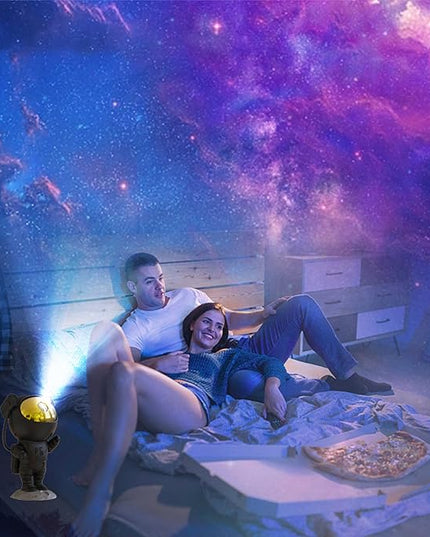 SFOUR Astronaut Galaxy Projector Night Light，Lights for Bedroom,Kids Room Decor Aesthetic, Adjustable Head Angle,Gift for Kids Adults Home Party Ceiling Decor，Christmas Gift