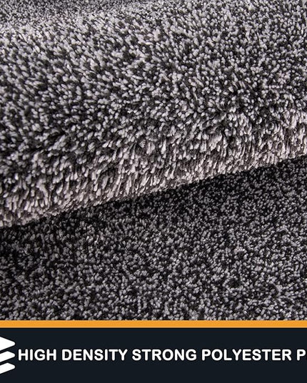 PURRUGS Dirt Trapping Door Mat 31.5" x 47", Non-Slip Machine Washable Entry Rug, Shoe Scraper, Dog Doormat, Super Absorbent Welcome Mat for Front & Back Door, Muddy Shoes & Paws,Light Grey-Dark Grey