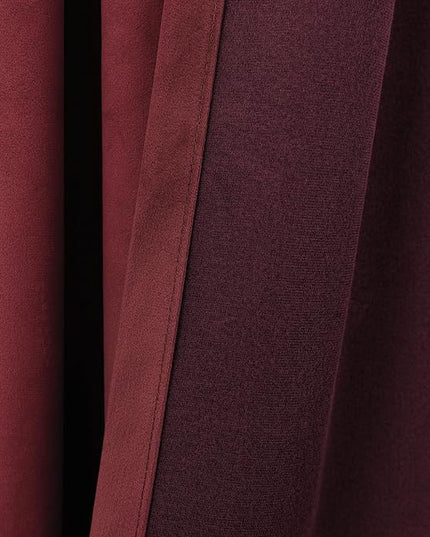 Red Velvet Pleated Blackout Curtains with Hooks, Christmas Curtains for Living Room, Cortinas Rojas De Navidad Para Sala, Holiday Curtains for Dining Bedroom Movie Theater, 84 Inch Long, 2 Panels Set