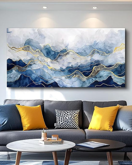 FUHAIHUA Large Canvas Decor For Bedroom Wall Art For Living Room Office Decorations Minimalism Pictures Ink Abstract Paintings Artwork Modern Home Decor Posters Ready To Hang 30"X60"