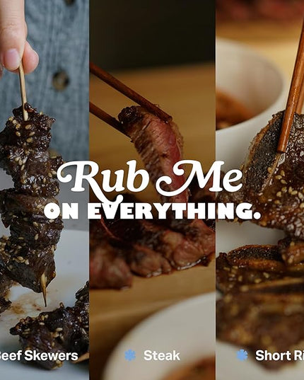 RubRub Original Korean BBQ Rub – Seasons Like a Spice, Finishes Like a Sauce – Bold, Savory-Sweet Flavor for Meat & Veggies – Perfect for Grilling, Searing, or Air Frying – Restaurant-Quality Korean BBQ at Home