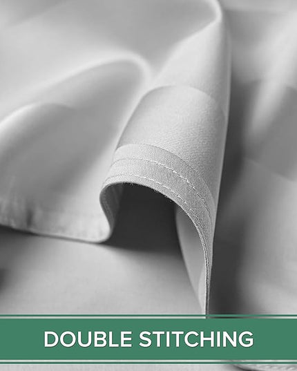 Pure Bamboo Twin Sheets, Genuine 100% Organic Viscose Derived from Bamboo Bed Sheet Set, Luxuriously Soft & Cooling, Double Stitching, 2 Year Quality Promise (Twin, Jacquard White)