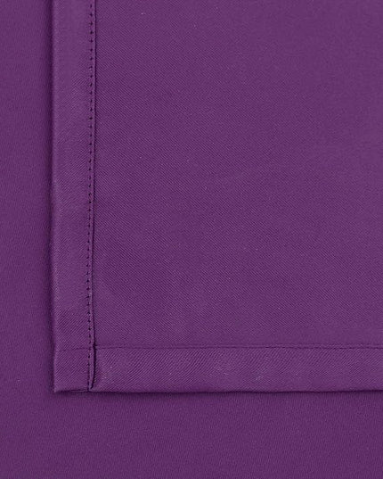 BGment Rod Pocket and Back Tab Blackout Curtains for Bedroom - Thermal Insulated Room Darkening Curtains for Living Room, 2 Window Curtain Panels (52 x 84 inch, Purple)