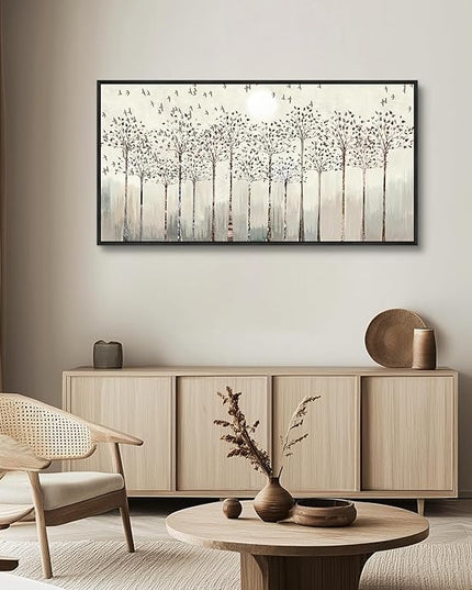 hyidecorart Black Framed Canvas Wall Art For Living Room Large Size Decorations For Bedroom Room Office Wall Decor Pictures Abstract Scenery Wall Painting Artwork Canvas Prints Boho Home Decor