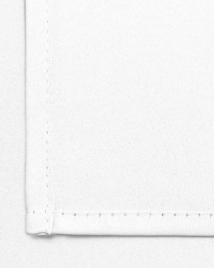 Yakamok Blackout Curtains Room Darkening Thermal Insulated Window Panels,Solid Grommet Top Drapes for Bedroom/Living Room(42Wx63L, Pure White, 2 Panels)