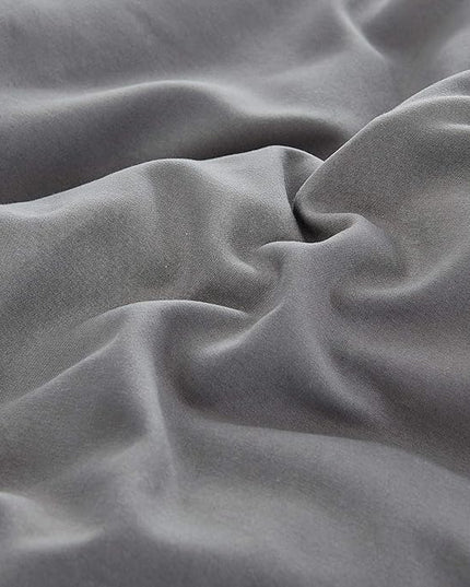 Houseri Dark Grey Comforter Set King Deep Gray Bedding Men Plain Grey Comforters Sets King Size for Women Solid Gray King Size Comforter Set Women Elegant Dark Gray Comforter Bed Blanket Quilts King