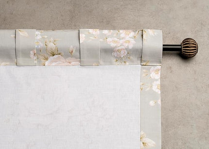 Maison d' Hermine Curtains for Living Room 100% Cotton 108 inch Length One Panel Light Filtering Curtains for Bedroom Windows with Rod and Loop Pockets Drapes (Newburry Pewter, 50" W x 108" L)