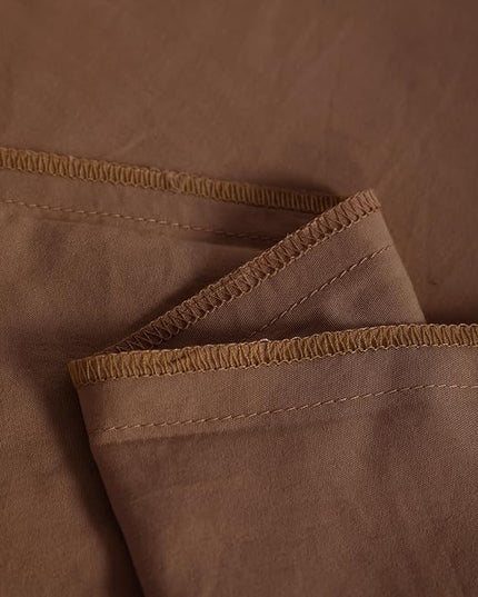 NTBAY Toddler Bedding Set - 4 Piece Soft and Breathable Crib Bedding Set for Boys and Girls, Includes Quilted Comforter, Fitted Sheet, Flat Top Sheet and Envelope Pillowcase, Brown